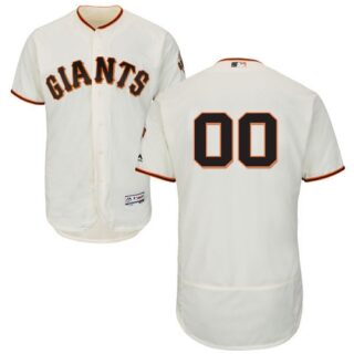 San Francisco Giants Cream Men's Customized Flexbase Jersey