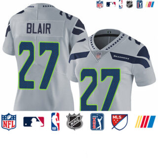 Seahawks #27 Marquise Blair Grey Alternate Women's Stitched Football Vapor Untouchable Limited Jersey