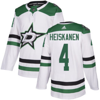 Stars #4 Miro Heiskanen White Road Authentic Stitched Hockey Jersey