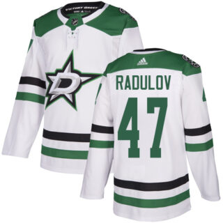 Stars #47 Alexander Radulov White Road Authentic Stitched Hockey Jersey