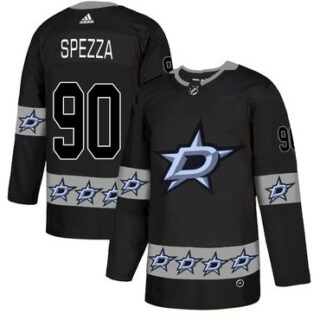 Stars 90 Jason Spezza Black Team Logos Fashion Adidas Jersey