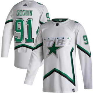 Stars 91 Tyler Seguin White 2020-21 Reverse Retro Adidas Jersey