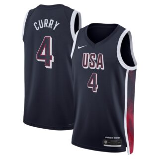 Stephen Curry Navy Men's USA Basketball 2024 Swingman Player Jersey