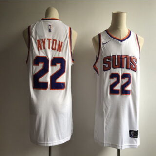 Suns 22 Deandre Ayton White Nike Swingman Jersey
