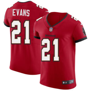 Tampa Bay Buccaneers #21 Justin Evans Men's Nike Red Vapor Elite Jersey