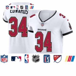 Tampa Bay Buccaneers #34 Mike Edwards Men's Nike White Vapor Elite Jersey