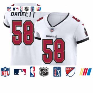 Tampa Bay Buccaneers #58 Shaquil Barrett Men's Nike White Vapor Elite Jersey