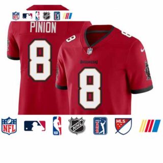 Tampa Bay Buccaneers #8 Bradley Pinion Men's Nike Red Vapor Limited Jersey