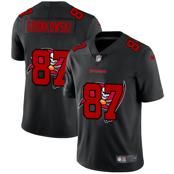 Tampa Bay Buccaneers #87 Rob Gronkowski Men's Nike Team Logo Dual Overlap Limited NFL Jersey Black