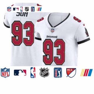 Tampa Bay Buccaneers #93 Ndamukong Suh Men's Nike White Vapor Elite Jersey