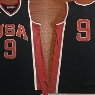 Team USA #9 Michael Jordan Navy Blue 1984 Summer Olympics Stitched Basketball Jersey