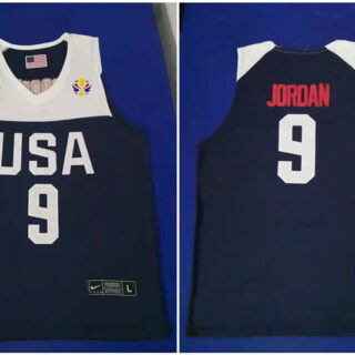 Team USA 9 Michael Jordan Navy 2016 Olympics Basketball Swingman Jersey