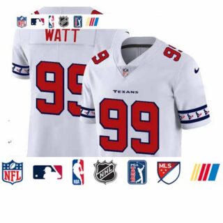 Texans 99 J.J. Watt White 2019 New Vapor Untouchable Limited Jersey