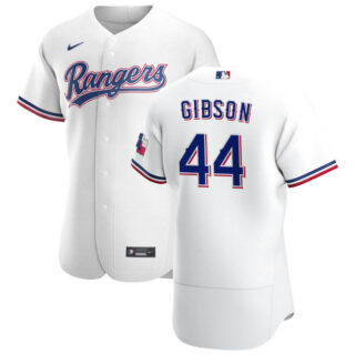 Texas Rangers #44 Kyle Gibson Men's Nike White Home 2020 Authentic Player MLB Jersey