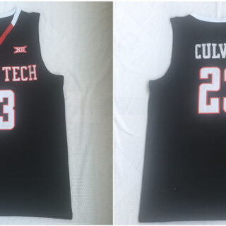 Texas Tech Red Raiders 23 Jarrett Culver Black College Basketball Jersey