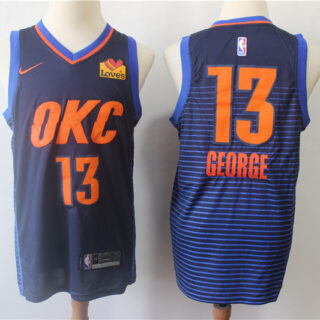 Thunder 13 Paul George Navy City Edition Nike Swingman Jersey