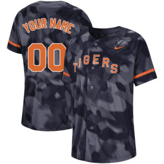 Tigers Black Camo Fashion Men's Customized Jersey