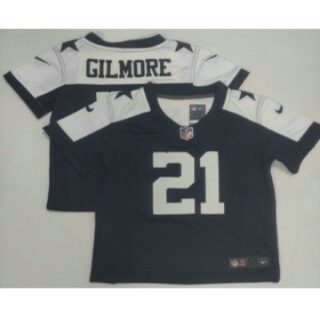 Toddler Dallas Cowboys #21 Stephon Gilmore Blue Thanksgiving Vapor Stitched Limited Jersey