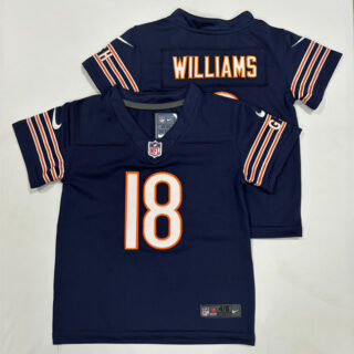 Toddlers Chicago Bears #18 Caleb Williams Navy Vapor Untouchable Stitched Football Jersey