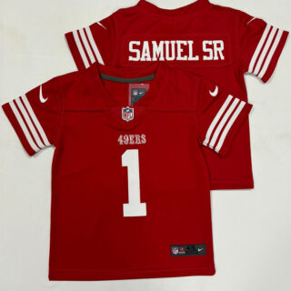 Toddlers San Francisco 49ers #1 Deebo Samuel Red Vapor Untouchable Stitched Football Jersey