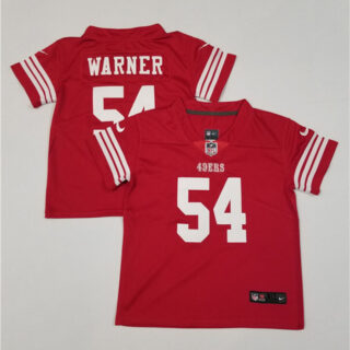 Toddlers San Francisco 49ers #54 Fred Warner Red Vapor Untouchable Stitched Football Jersey