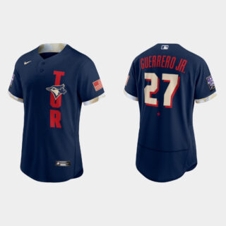 Toronto Blue Jays #27 Vladimir Guerrero Jr. 2021 Mlb All Star Game Authentic Navy Jersey_1