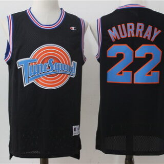 Tune Squad 22 Murray Black Stitched Movie Jersey