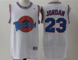 Tune Squad 23 Michael Jordan White Stitched Movie Jersey