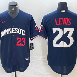 Twins 25 Byron Buxton Navy Nike Cool Base Men Jersey