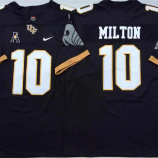 UCF Knights 10 Mckenzie Milton Black College Football Jersey