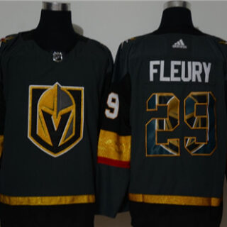 Vegas Golden Knights 29 Marc-Andre Fleury Gray Adidas Fashion Jersey