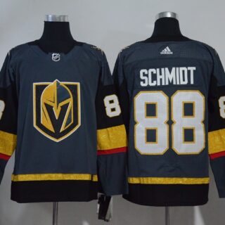 Vegas Golden Knights 88 Nate Schmidt Gray With Special Glittery Logo Adidas Jersey