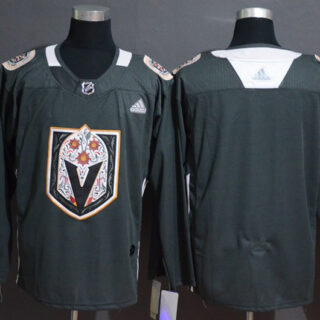 Vegas Golden Knights Blank Gray Dia De Los Muertos Adidas Jersey