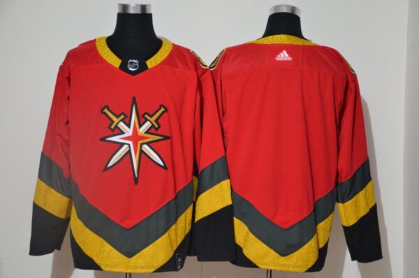 Vegas Golden Knights Blank Red 2020-21 Reverse Retro Adidas Jersey