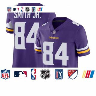 Vikings #84 Irv Smith Jr. Purple Team Color Men's Stitched Football Vapor Untouchable Limited Jersey