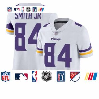 Vikings #84 Irv Smith Jr. White Men's Stitched Football Vapor Untouchable Limited Jersey