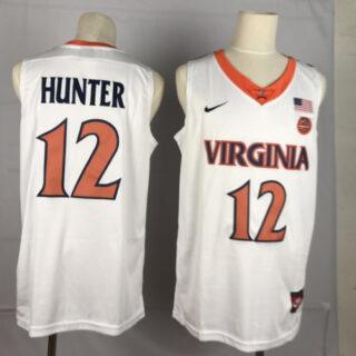 Virginia Cavaliers 12 DeAndre Hunter White College Basketball Jersey