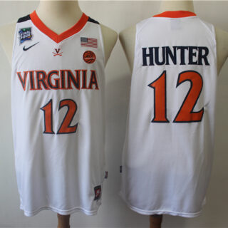 Virginia Cavaliers 12 DeAndre Hunter White College Basketball Jersey