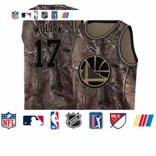 Warriors #17 Chris Mullin Camo 2019 Finals Bound Basketball Swingman Realtree Collection Jersey