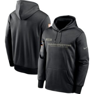 Washington Football Team Nike 2020 Salute to Service Sideline Performance Pullover Hoodie Black