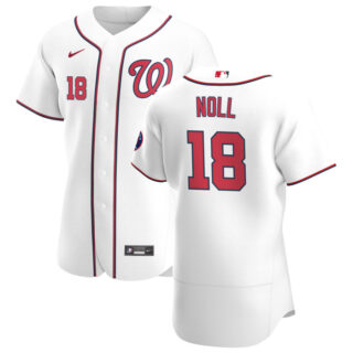 Washington Nationals #18 Jake Noll Men's Nike White Home 2020 Authentic Player MLB Jersey