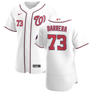 Washington Nationals #73 Tres Barrera Men's Nike White Home 2020 Authentic Player MLB Jersey