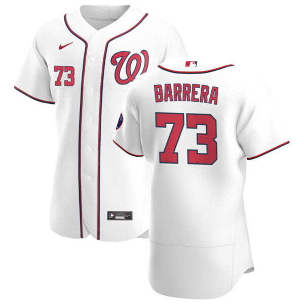 Washington Nationals #73 Tres Barrera Men's Nike White Home 2020 Authentic Player MLB Jersey
