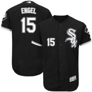 White Sox #15 Adam Engel Black Flexbase Authentic Collection Stitched Baseball Jerseys