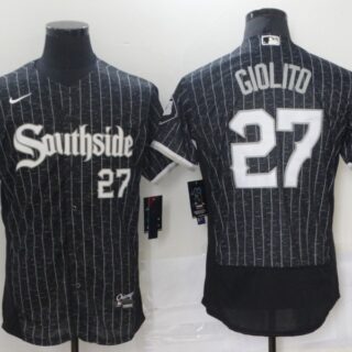 White Sox 27 Lucas Giolito Black 2021 City Connect Flexbase Jersey