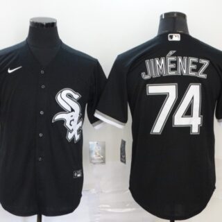 White Sox 74 Eloy Jimenez Black 2020 Nike Cool Base Jersey