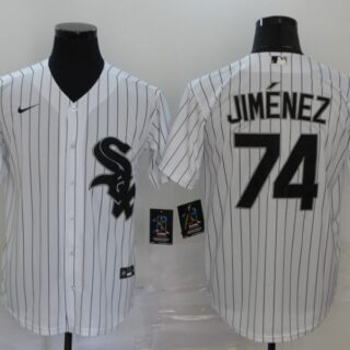 White Sox 74 Eloy Jimenez White 2020 Nike Cool Base Jersey