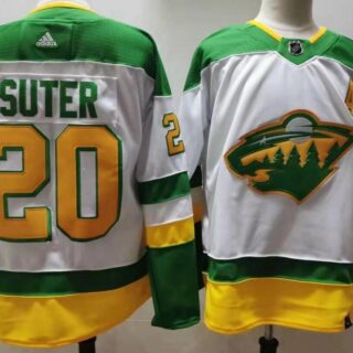 Wild 20 Ryan Suter White 2020-21 Reverse Retro Adidas Jersey