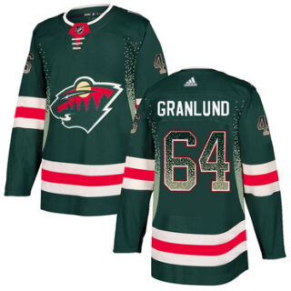 Wild 64 Mikael Granlund Green Drift Fashion Adidas Jersey