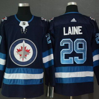 Winnipeg Jets 29 Patrik Laine Navy Drift Fashion Adidas Jersey